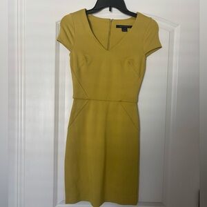 French Connection Yellow-Green Mini Dress